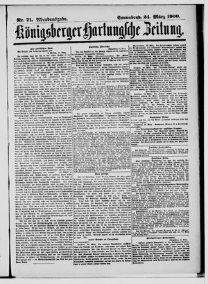 Königsberger Hartungsche Zeitung vom 24.03.1900