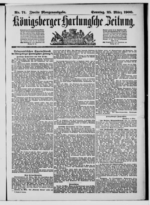 Königsberger Hartungsche Zeitung vom 25.03.1900