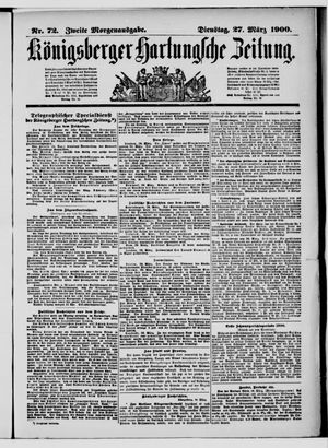 Königsberger Hartungsche Zeitung vom 27.03.1900