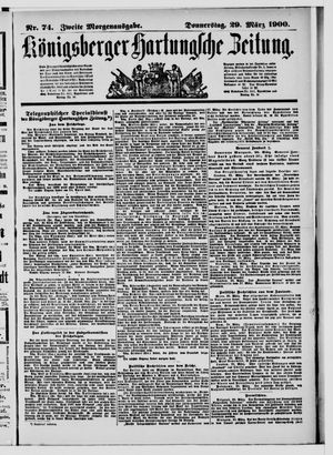 Königsberger Hartungsche Zeitung on Mar 29, 1900