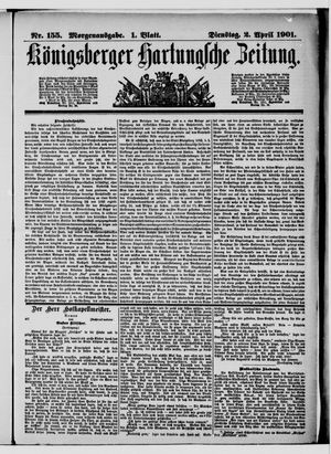 Königsberger Hartungsche Zeitung vom 02.04.1901