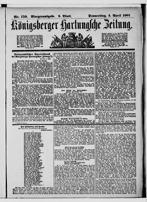 Königsberger Hartungsche Zeitung vom 04.04.1901