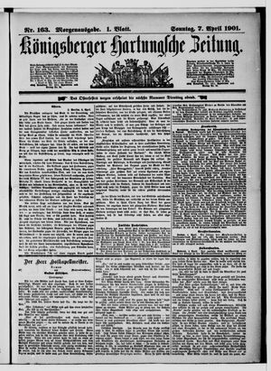 Königsberger Hartungsche Zeitung vom 07.04.1901