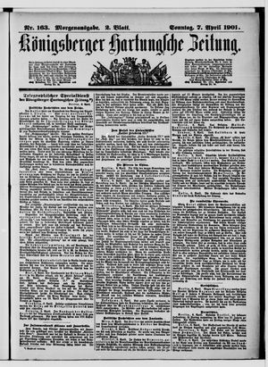 Königsberger Hartungsche Zeitung vom 07.04.1901