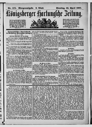 Königsberger Hartungsche Zeitung vom 16.04.1901