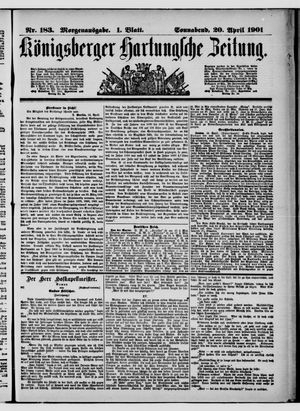 Königsberger Hartungsche Zeitung on Apr 20, 1901