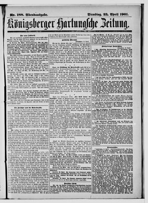 Königsberger Hartungsche Zeitung vom 23.04.1901