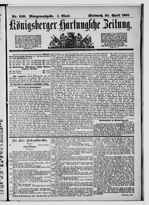 Königsberger Hartungsche Zeitung vom 24.04.1901