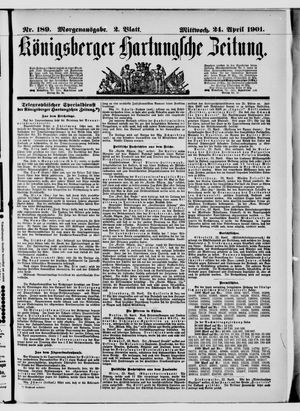 Königsberger Hartungsche Zeitung vom 24.04.1901