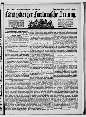 Königsberger Hartungsche Zeitung vom 26.04.1901