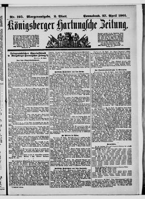 Königsberger Hartungsche Zeitung vom 27.04.1901