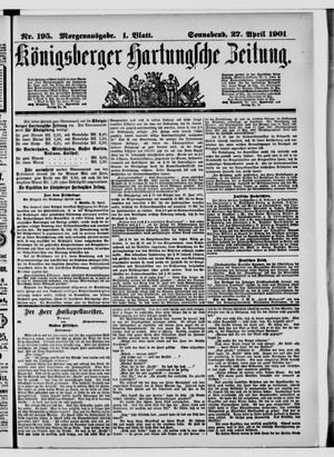 Königsberger Hartungsche Zeitung on Apr 27, 1901