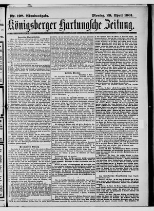Königsberger Hartungsche Zeitung vom 29.04.1901