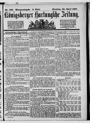 Königsberger Hartungsche Zeitung vom 30.04.1901