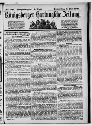 Königsberger Hartungsche Zeitung vom 02.05.1901