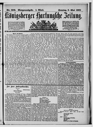 Königsberger Hartungsche Zeitung vom 05.05.1901