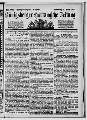 Königsberger Hartungsche Zeitung vom 05.05.1901