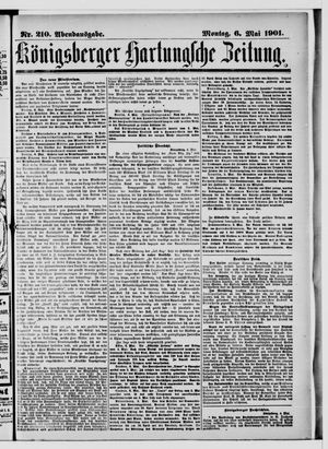 Königsberger Hartungsche Zeitung vom 06.05.1901