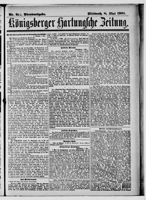 Königsberger Hartungsche Zeitung vom 08.05.1901