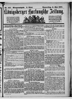 Königsberger Hartungsche Zeitung vom 09.05.1901