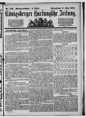 Königsberger Hartungsche Zeitung vom 11.05.1901