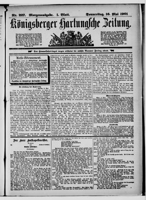 Königsberger Hartungsche Zeitung vom 16.05.1901