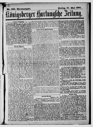 Königsberger Hartungsche Zeitung vom 17.05.1901
