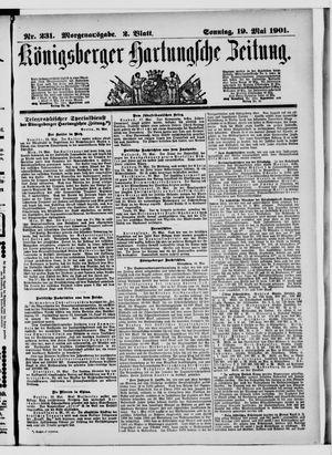 Königsberger Hartungsche Zeitung vom 19.05.1901