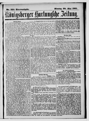 Königsberger Hartungsche Zeitung vom 20.05.1901