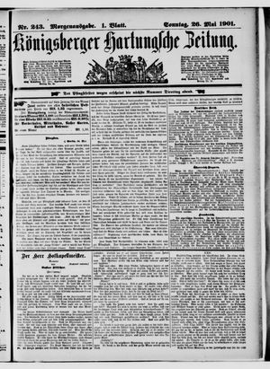 Königsberger Hartungsche Zeitung vom 26.05.1901