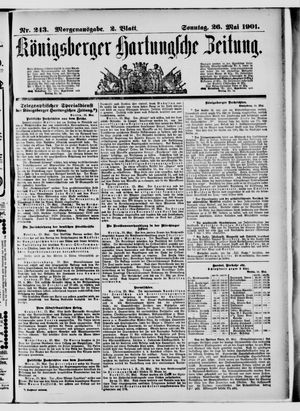 Königsberger Hartungsche Zeitung vom 26.05.1901