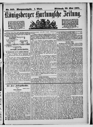 Königsberger Hartungsche Zeitung vom 29.05.1901