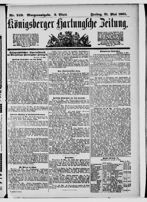 Königsberger Hartungsche Zeitung vom 31.05.1901