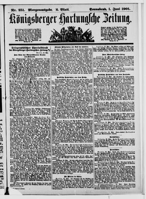 Königsberger Hartungsche Zeitung vom 01.06.1901