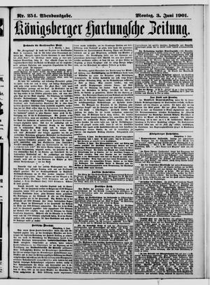 Königsberger Hartungsche Zeitung vom 03.06.1901