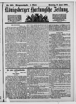 Königsberger Hartungsche Zeitung vom 09.06.1901