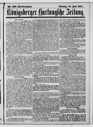 Königsberger Hartungsche Zeitung vom 10.06.1901