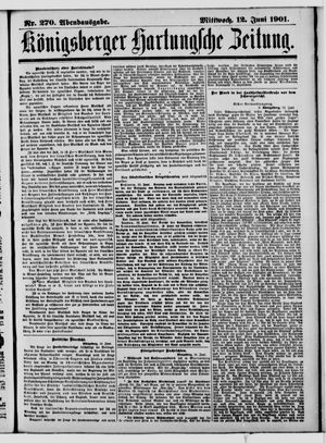Königsberger Hartungsche Zeitung vom 12.06.1901