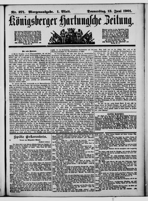 Königsberger Hartungsche Zeitung vom 13.06.1901