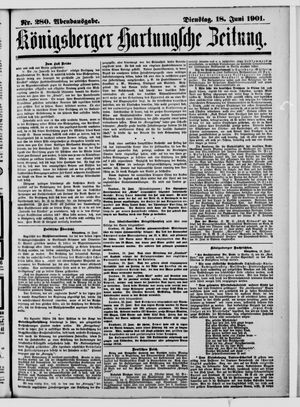 Königsberger Hartungsche Zeitung vom 18.06.1901