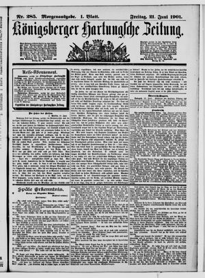 Königsberger Hartungsche Zeitung vom 21.06.1901