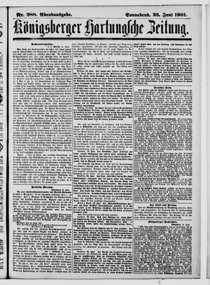 Königsberger Hartungsche Zeitung vom 22.06.1901