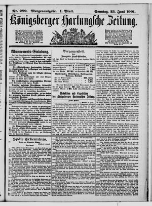 Königsberger Hartungsche Zeitung vom 23.06.1901