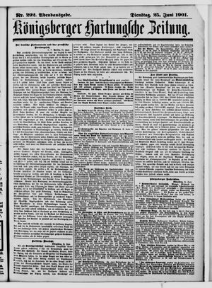 Königsberger Hartungsche Zeitung vom 25.06.1901