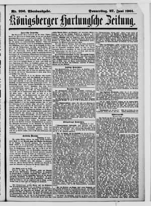 Königsberger Hartungsche Zeitung vom 27.06.1901