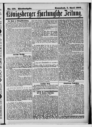 Königsberger Hartungsche Zeitung vom 05.04.1902