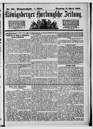 Königsberger Hartungsche Zeitung vom 08.04.1902