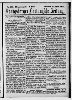 Königsberger Hartungsche Zeitung vom 09.04.1902