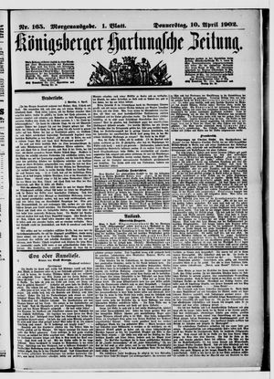 Königsberger Hartungsche Zeitung vom 10.04.1902