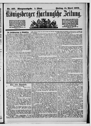 Königsberger Hartungsche Zeitung on Apr 11, 1902